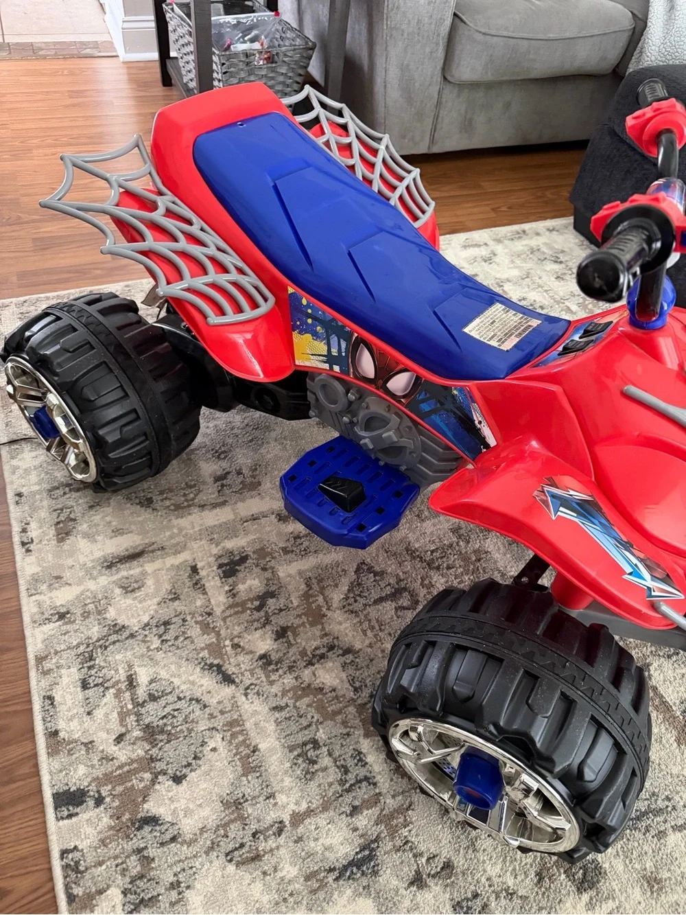Red and Blue Kids Ride-On ATV